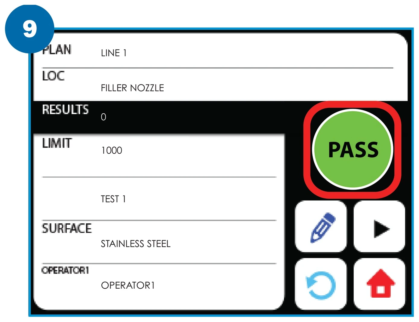 Example ATP test result (Charm MRK-1234)