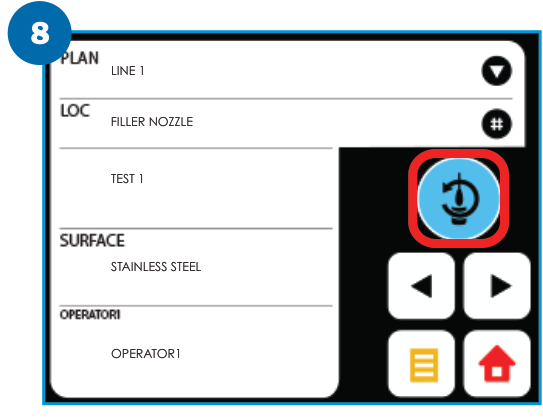 PocketSwab Plus — stap 8: Plaats de test en meet