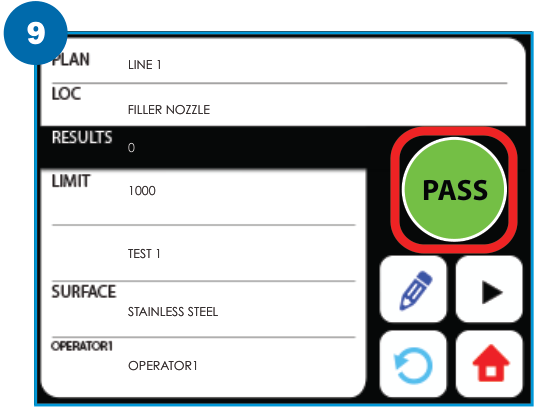 PocketSwab Plus — stap 9: Lees het resultaat af