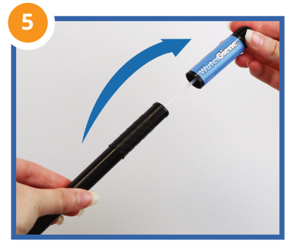WaterGiene — stap 5: Swab uitnemen op de monsternameplek