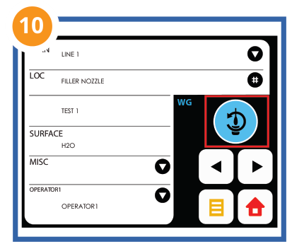 WaterGiene — stap 10: Plaats de test en meet